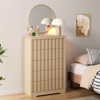 5 Drawer Dresser for Bedroom - Mid Century Modern Chest of Drawers, Wood Tall Nightstand, Striped Fluted Side Table, Enhanced Safety - 2 of 4