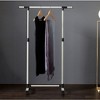 LIVAREEmlen Short Clothing Racks for Hanging Clothes with Bottom Shelves and Wheels Heavy Duty Rolling Clothes Rack for Adult Coat, Closet, Wardrobe - 2 of 4