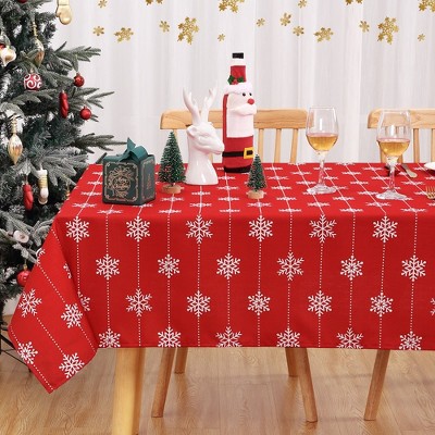 Rectangle Snowflake Christmas Tablecloth