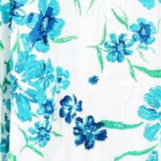 white blue floral