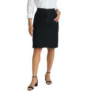 Jessica London True Fit Stretch Denim Short Skirt - 1 of 4
