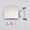 PAGED Square Rainfall Shower Head High Pressure Shower Heads with Adjustable Shower Head Arm for Bathroom - 4 of 4