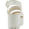 Soda ACCOUNT Women's Open Toe Block Heel Platform Sandals with Adjustable Ankle Strap - 4 of 4
