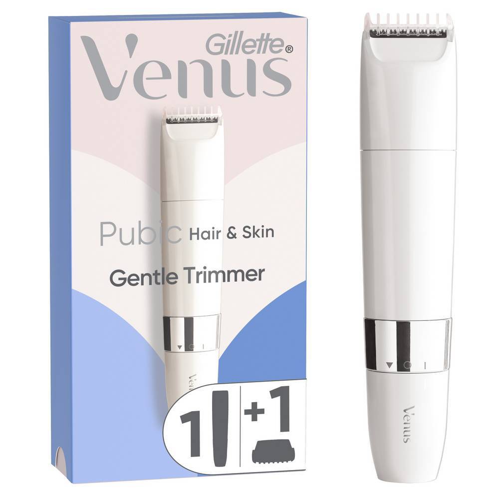 Photos - Hair Clipper Venus for Pubic Hair & Skin Gentle Trimmer + 1 Attachment Comb - 2pk 