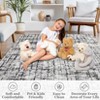 COZONY Abstract Area Rug, Machine Washable Low Pile Carpet with Non-Slip Backing for Living Room, Bedroom, Office - 3 of 4