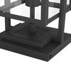 Possini Euro Design Possini Euro Jericho 17" High Textured Black Outdoor Pier Mount Light - 3 of 4