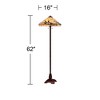 Robert Louis Tiffany Mission Floor Lamp 62" Tall Bronze Handcrafted Tiffany Style Stained Glass for Living Room Reading Bedroom (Colors May Vary) - 4 of 4