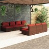 vidaXL Garden Lounge Set Brown, Cinnamon red - 2 of 4