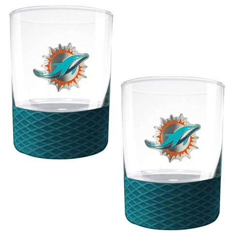 WinCraft Miami Dolphins 16oz. Team Color Silicone Pint Glass
