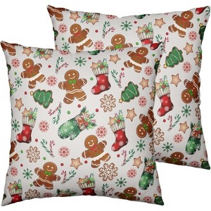 LISM Pillow Covers Cotton Linen Throw Pillow Case Set of 2 - 1 of 4