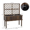 Vince 2-Tier Wooden Raised Garden Bed, Planter Stand Box for Flowers, Herbs and Vegetables, Outdoor Furniture - The Pop Home - 3 of 4