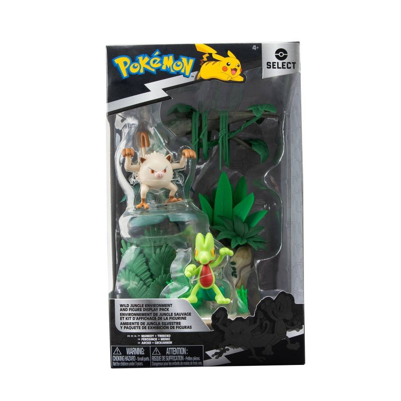 Pok&#233;mon Select Jungle Environment Display with Mankey and Treecko Mini Figures, 4 of 10