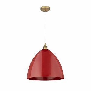 Plymouth Dome - 1 Light Cord Hung Mini Pendant In Industrial Style-18.75 Inches Tall and 16 Inches Wide - 1 of 1