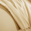 Brielle Home 100% Premium 250 TC Modal Bedding Collection Sateen Duvet Cover 90" x 98" and Two 20" x 26" Shams Set Full/Queen Camel - 4 of 4