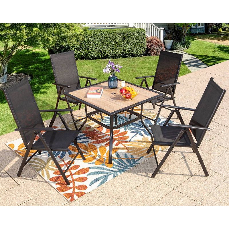 Outdoor Square Steel Dining Table - Captiva Designs, 6 of 12