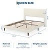Twin/Full/Queen/King Size Bed Frame with Headboard, Modern Platform Bed with Wooden Slats Support, No Box Spring Needed & Noise Free, Easy Assembly - 3 of 4