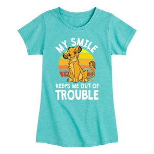 Girls' - Disney - Simba Fitted Short Sleeve Graphic T-Shirt - 1 of 4