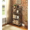 TiramisuBest Industrial 5-Shelf Bookcase - 53" Tall Floor Standing Open Bookshelf for Home Office, Living Room, and Bedroom Storage, Brown - 2 of 4
