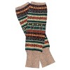 Wrapables Women's Bohemian Winter Warm Long Leg Warmers, Knee High Boot Socks, Taupe - 2 of 4