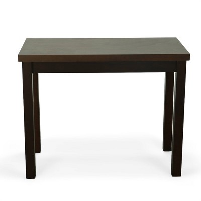 Espresso Wood Counter Height Bar Table with Thick Top