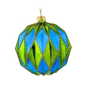 Cody Foster 2.5 Inch Midcentury Diamond Baubles Small Christmas Tree Ornament , Christmas Decor Honeycomb Waffle Mid-Century (1PC) - 1 of 4