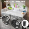 Washer Dryer Countertop, Laundry Countertop Wwith 2-Tier Storage Shelf & Edge Rails, Laundry Over Washing Top Protector for Washer and Dryer - 4 of 4