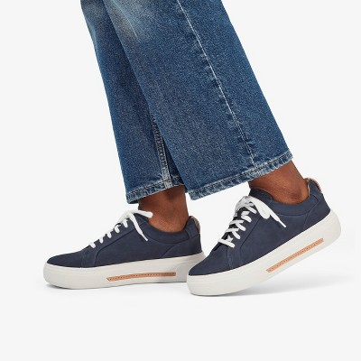 Женские кроссовки Clarks Womens Hollyhock Walk Navy Nubuck Sneakers 6.5 Medium — фото 2