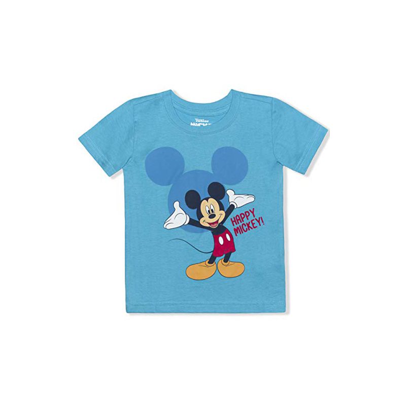 Disney Boy's 2-Pack Short Sleeve Graphic Tee Set, 100% Cotton For Toddlers, 4 of 6