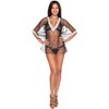 LA LEELA Women's Summer Holiday Beachwear Mini Swim Suit Beach Dress Bohemian Vacation Swimwear Bathing Suit Cover ups - 3 of 4