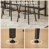CIPACHO Pub High Dining Table 7 Piece Set, Industrial Style Pub Table, 6 PU Leather Bar Chairs Rustic Brown, 47.2″L x 23.6"W x 35.4"H - 4 of 4