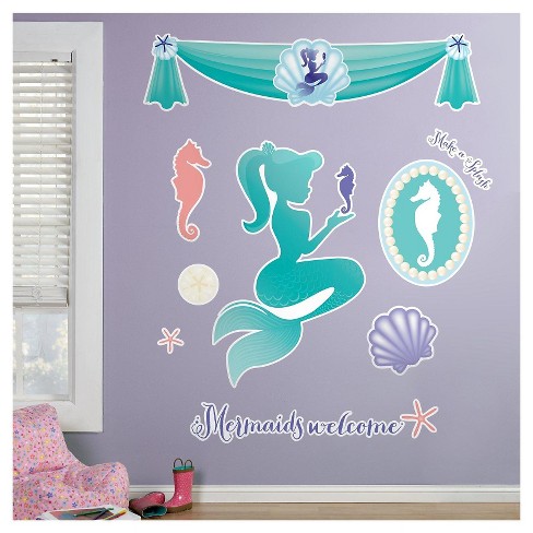 Mermaids Under The Sea Wall Decal