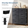 CAVINAS 7-Drawer Tall Dresser for Bedroom, Versatile Fabric Chest of Drawers, Storage Cabinet with Wooden Top for Closet/Entryway/Nursery - 4 of 4