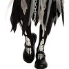 Joyfy Girls' Halloween Grim Reaper Costume Suits, Dress with Gloves and Tights Glow in the Dark, Halloween Costume for Cosplay Dress Up Party, S - 3 of 4