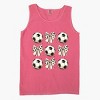 Simply Sage Market Soccer Ball Bows Stacked Garment Dyed Tank - 3 of 3