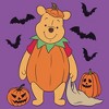 Girls Winnie the Pooh Halloween Bear Pumpkin Costume Bats T Shirt - 2 of 4