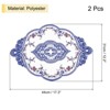 Unique Bargains Polyester Flexible Embroidery Vintage Pattern Washable Table Place Mats 2 Pcs - 2 of 4
