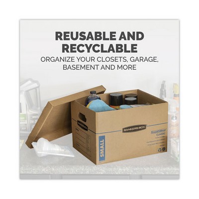 Medium Kraft Corrugated Cardboard Moving Box with Lift-Off Lid