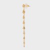 Linear Stone Drop Earrings - Gold - 3 of 3