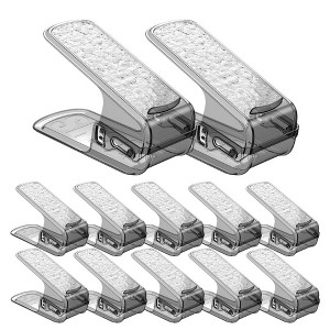 Shoe Slots Organizer 3 Levels Adjustable Double Layer Shoe Stacker Space Saving Shoe Rack Holder For Closet Organization - 1 of 4