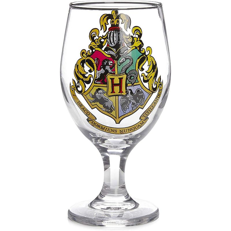 Paladone Products Ltd. Harry Potter Hogwarts Crest Color Change 14oz Water Glass, 1 of 5