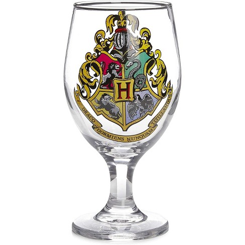 OFFICIAL HARRY POTTER HOGWARTS CREST PINT DRINKING GLASS NEW IN GIFT BOX 