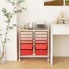 Costway 12 Drawers Rolling Cart Storage Mutlicolor Scrapbook Paper Studio Organizer Bins - image 2 of 4