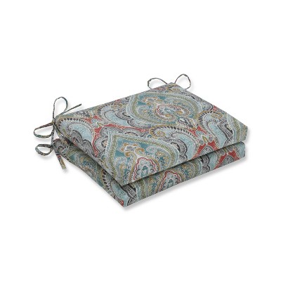 2pk Pretty Witty Reef Squared Corners Outdoor Seat Cushion - Pillow Perfect
