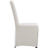 Set of 2 Grayson Slipcover Dining Chair Ivory - Finch: High-Back, Linen-Feel Polyester, Wood Legs - 3 of 4