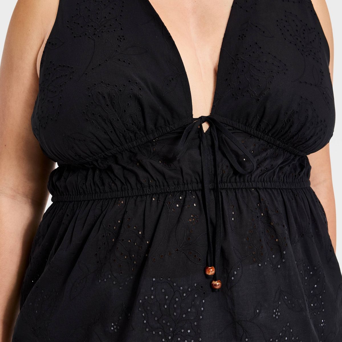 Women Tie-Front Peplum Tank Top - A New Day™ - thumbnail 8