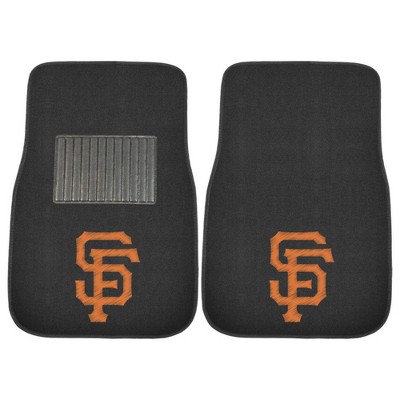 MLB San Francisco Giants Embroidered Car Mat Set - 2pc