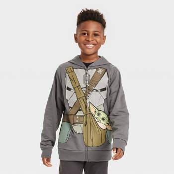 Boys' Star Wars: The Mandalorian The Child Cosplay Sweatshirt - Charcoal Gray
