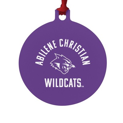 Abilene Christian Wildcat Aluminum Holiday Christmas Tree Ornament