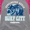 Girls' - Instant Message - Surf City Shirt Tail Raglan Graphic T-shirt - 2 of 4
