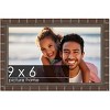 PosterPalooza | 9x6 Modern Bamboo Picture Frame, UV Acrylic, 5 Finishes - 2 of 4